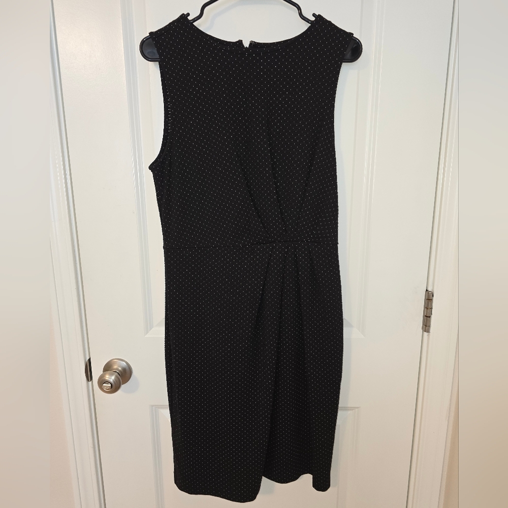 Banana Republic Factory Ponte Polka Dot Sleeveless Sheath Dress Size 10
